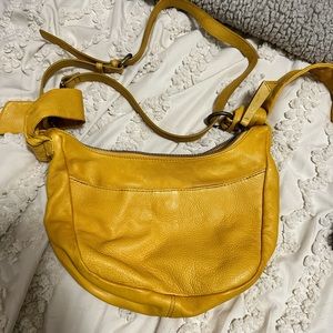 Frye purse in yellow